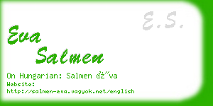 eva salmen business card